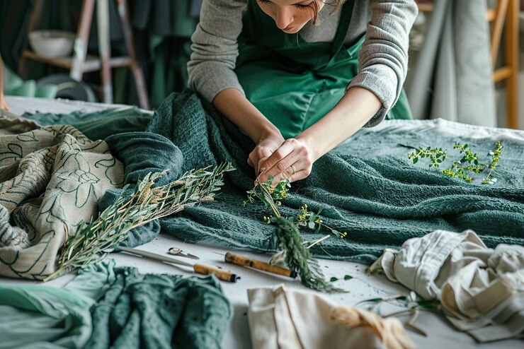 "Sürdürülebilir moda - doğal ve geri dönüştürülebilir malzemelerle yapılan kıyafetler"

